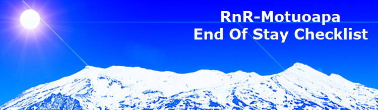 RnR-Motuoapa
End Of Stay Checklist